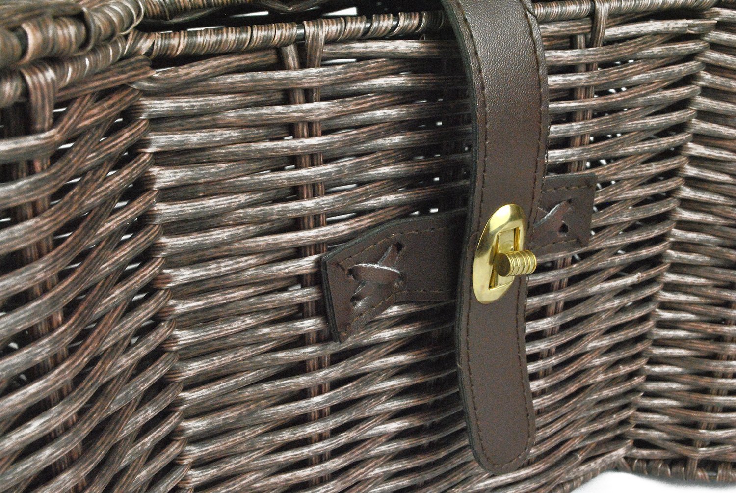 Bone Dry Pet Storage Collection Toy Basket, Medium, 21x13x8", Brown Plastic Wicker - Image 4