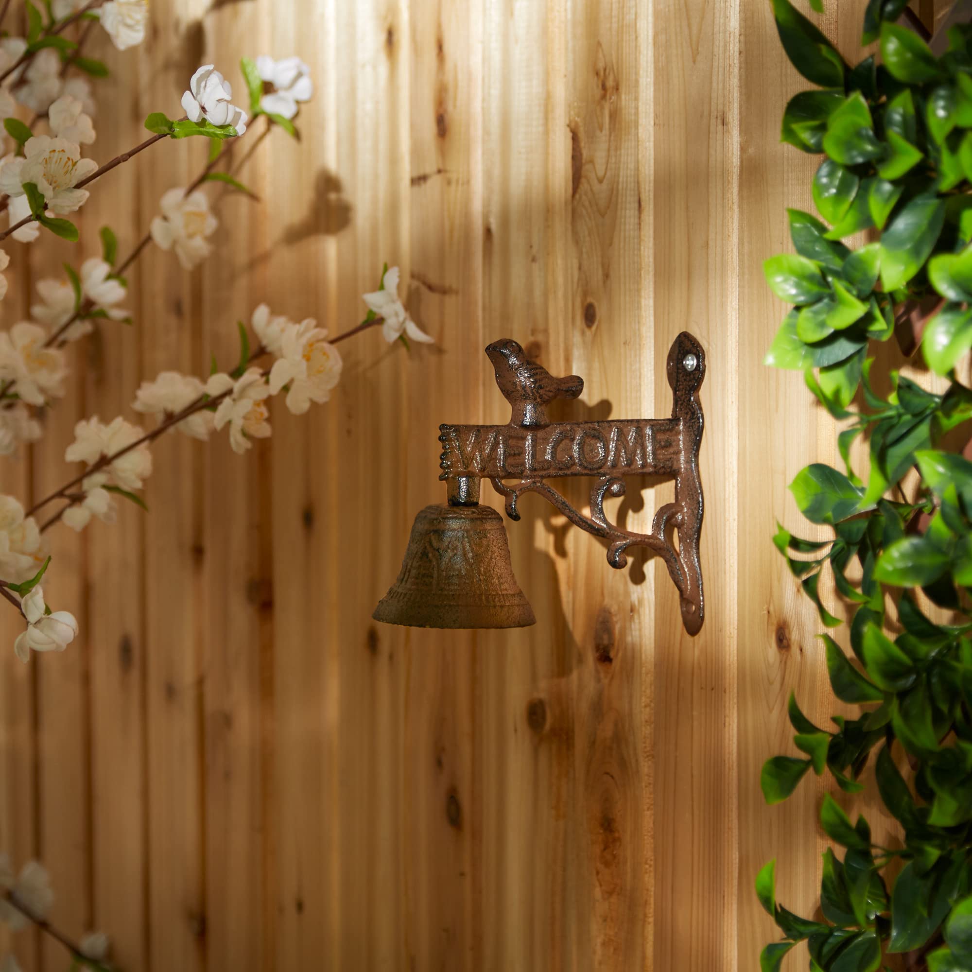 DII Cast Iron Collection Decorative Door Bell, Bird Welcome Sign, 6x3x5.75" - Image 5