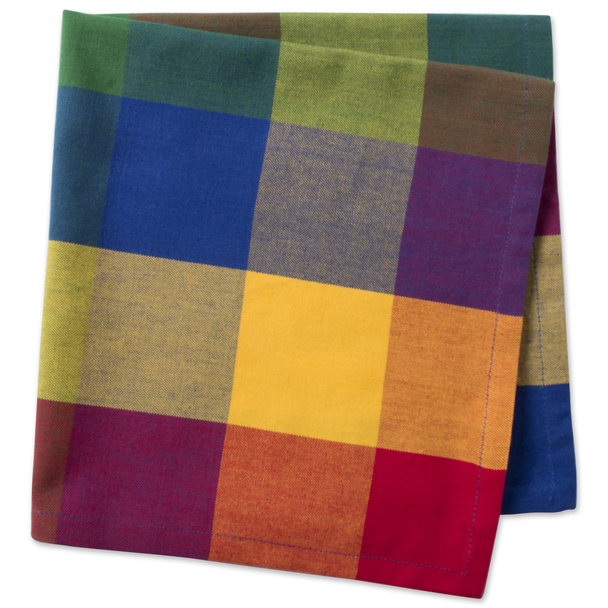 DII Checkered Tabletop Collection 100% Cotton, Machine Washable, Napkin Set, 20x20, Summer Check, 4 Piece - Image 4