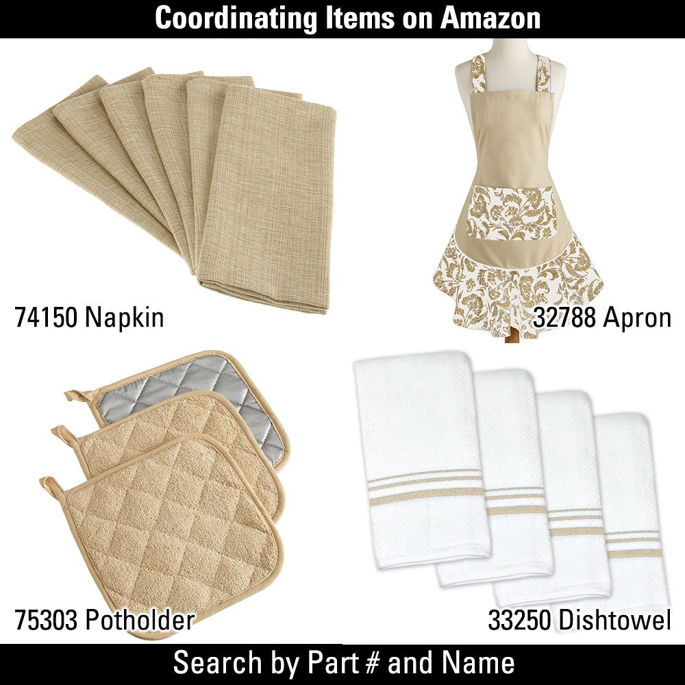DII Cleaning Collection Soft Highly Absorbent Microfiber, Dishcloth Set, 12x12, Taupe, 6 Piece - Image 9