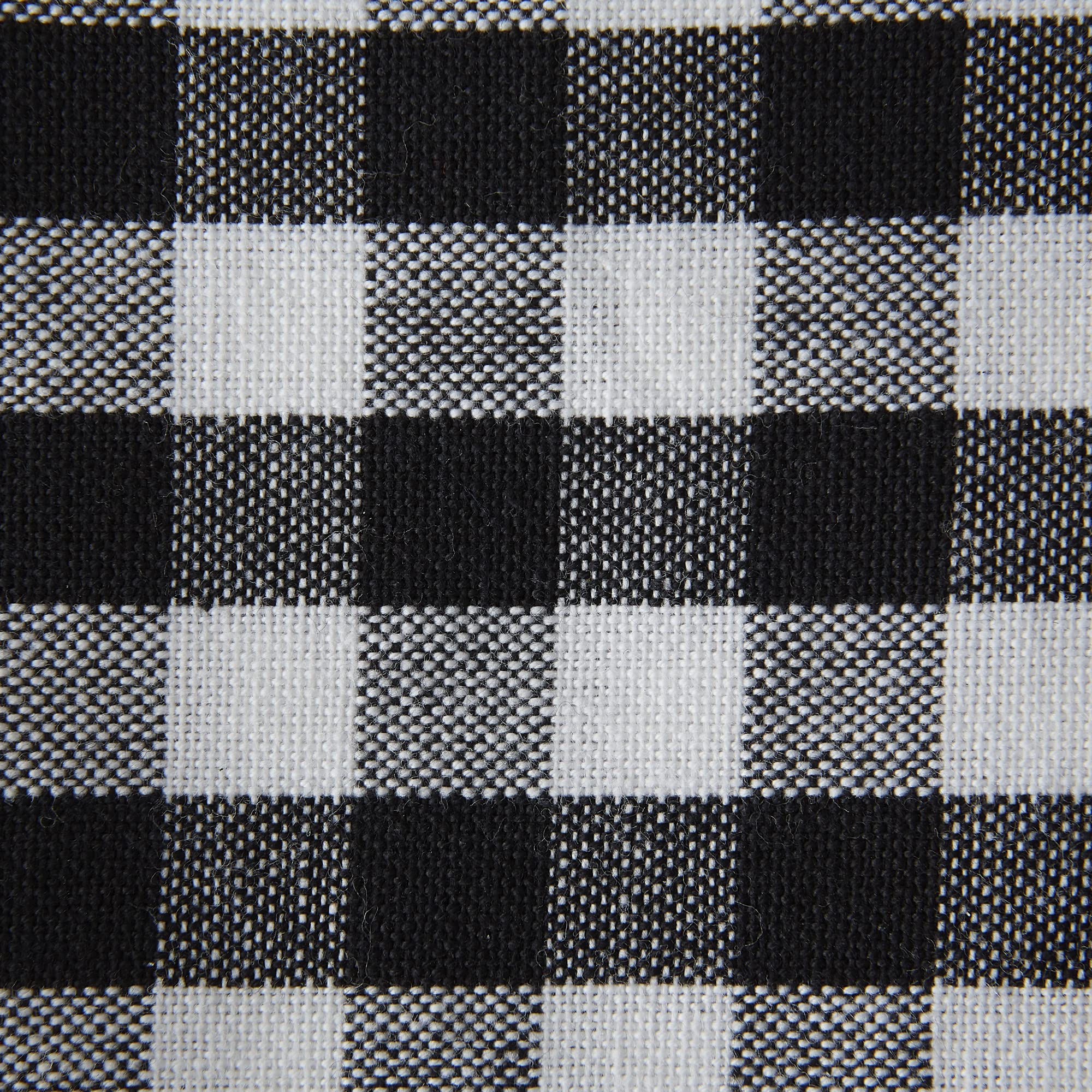DII Cotton Napkin Set Machine Washable Everyday Basic, 20x20, Black & White Gingham, 4 Count - Image 5