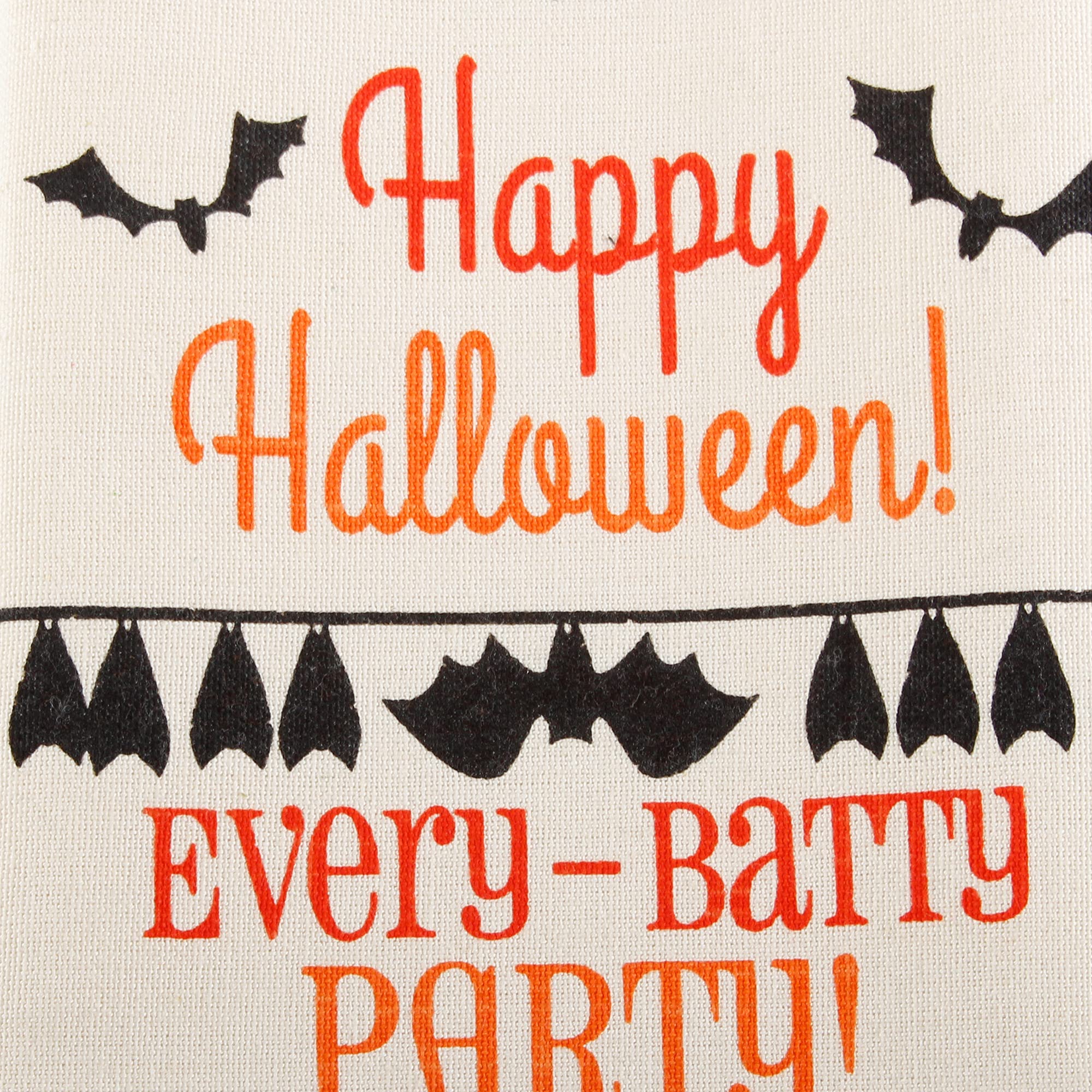 DII Spooky Kitchen Towel Collection Halloween Décor Printed Dishtowel Set, 18x28, Bats & Ghosts, 2 Count - Image 3