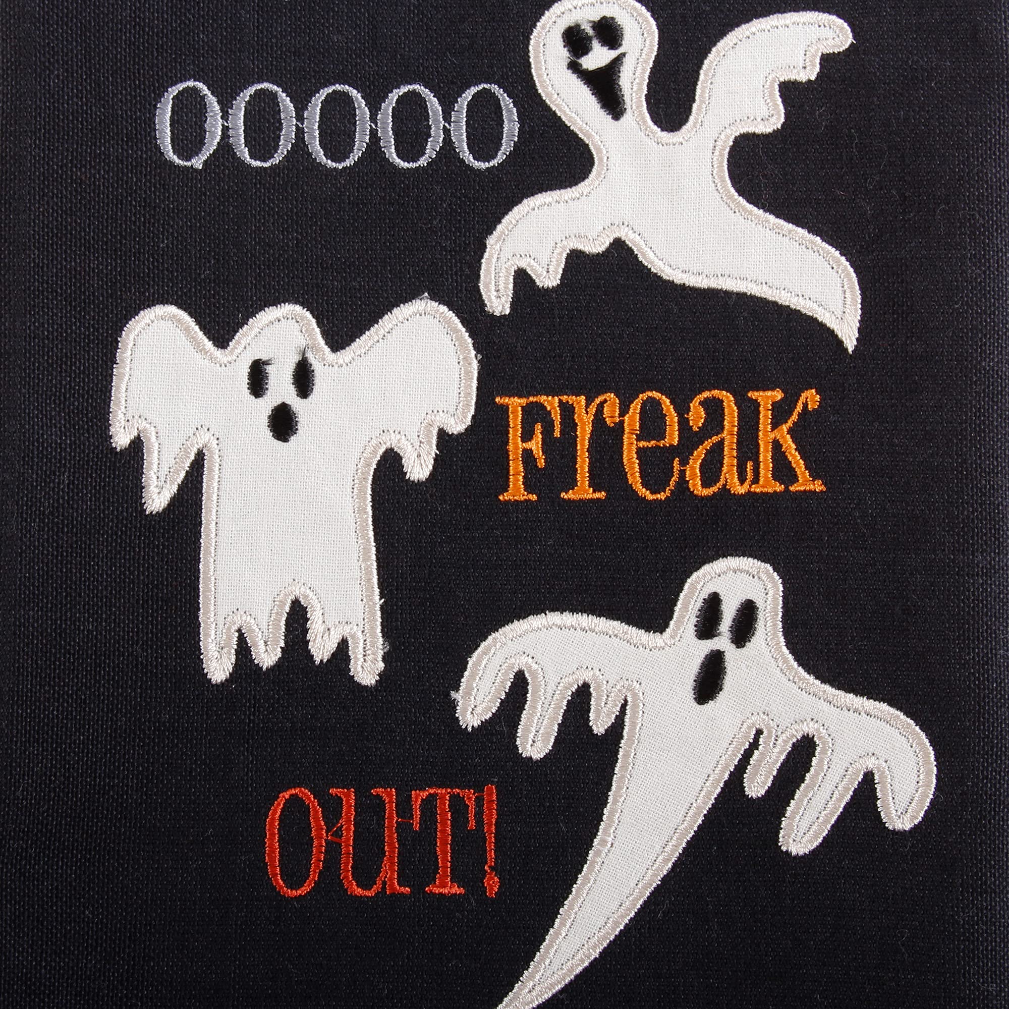 DII Spooky Kitchen Towel Collection Halloween Décor Printed Dishtowel Set, 18x28, Bats & Ghosts, 2 Count - Image 4