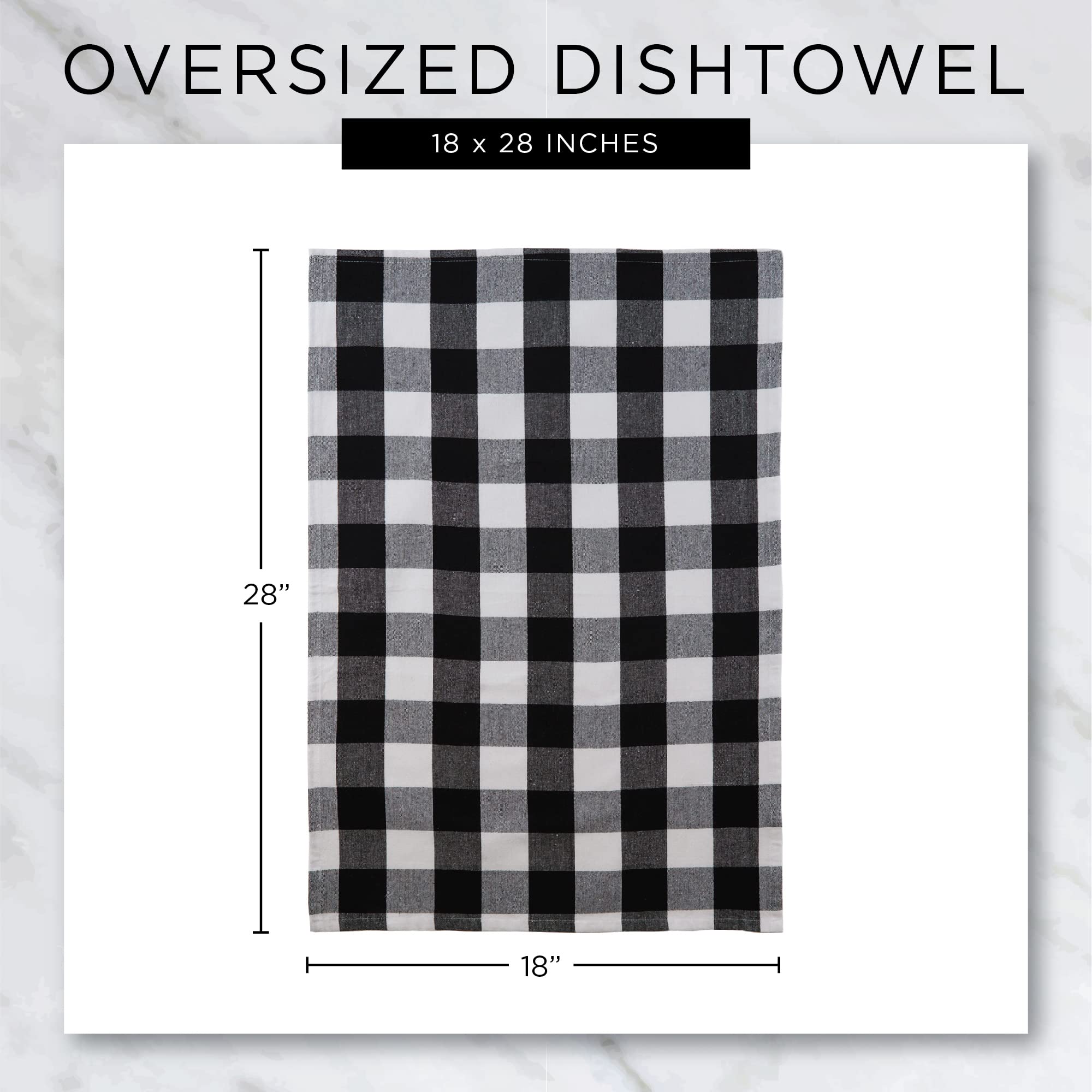 DII Thanksgiving Fall Kitchen Towels Collection Decorative Embellished Dish Towel Set, 18x28, Wishes, 2 Count - Image 10